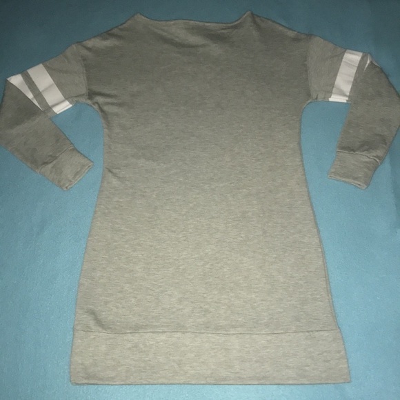 JOE Boxer heather gray long sleeve nightgown fleece lined size M - Picture 2 of 8